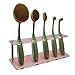 Vovotrade 5 Hole Microscler Makeup Brush Holder Drying Rack Organizer Cosmetic Shelf Tool