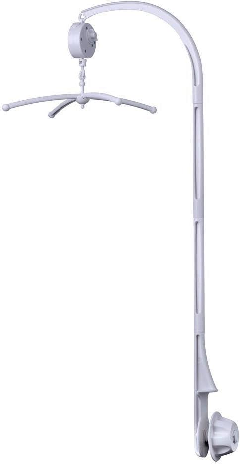 Ostekin Crib Mobile with Music 34 inch Nursery Mobile Arm Holder For Cribs, Sturdy & Stable Baby Musical Mobile Giraffe Mobile For Boys & Girls, Environmental Material & Easy To Install - White