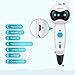 Nulaxy 3D Pen, First Robot 3D Drawing Printing Printer Pen with Voice Prompts PLA Filament Refills Automatic Feeding, Best Birthday Holiday Gifts Toys to Inspire Kids Teens Creativity