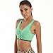 YAHA Women's Sports Bra Racerback Yoga Workout Bra - Front Zip Closure