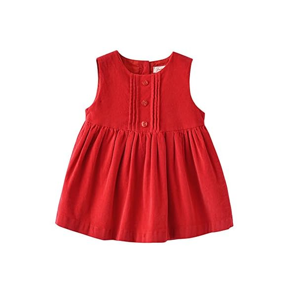 First Birthday Girl Party Dresses Baby Clothing Set Corduroy Dress, Bodysuits and Headband 1st Birthday Outfits (3-6M… - Image 3