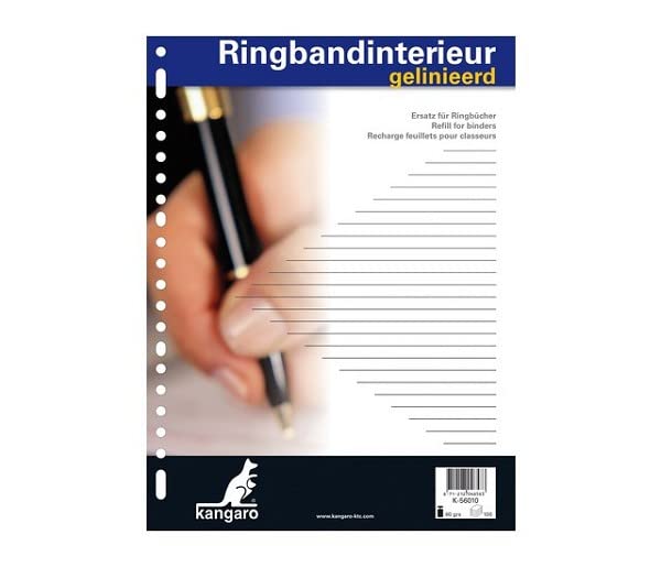 Kangaro Ring Binder Lines 23 Ruled 100 Sheets