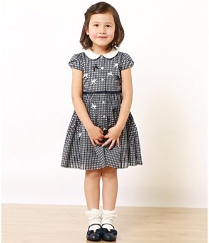 Amazon Co Jp トッカ バンビーニ Tocca Bambini Baby リボンピンチェック ワンピース ネイビー系3 80 服 ファッション小物