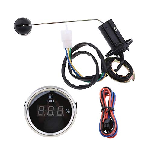 B Blesiya Adjustable Fuel Level Sender Sending Unit + 2inch Fuel Level Gauge Meter - Thumbnail 2