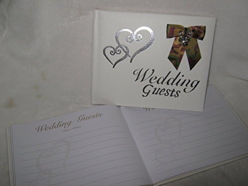 Wedding ceremony party Camo redneck Deer Hunter Hunting guest book