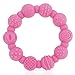 Nuby 100% Silicone Teether Ring, 3 Months + Colors May Vary