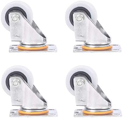YJDQJL Casters,4 Pieces Medium Polypropylene Rotate Castor Wheels,Trolley Flatbed Truck Industry Directional Wheel,Replace Accessories Brake Wheel Furniture Casters, Strong Load Bearing/B /