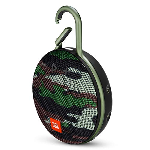 JBL Clip 3 Portable Waterproof Wireless Bluetooth Speaker – Camo (Renewed)