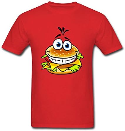 LOVELIN Men's Hamburger DIY Short Sleeve T Shirt