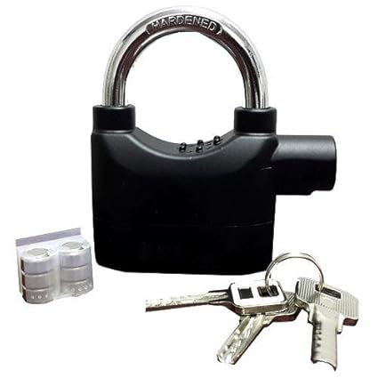 India Best Seller Secure Anti Theft Motion Sensor Alaram Lock for Home, Office, Factory, Barn, Gates with 3 Keys