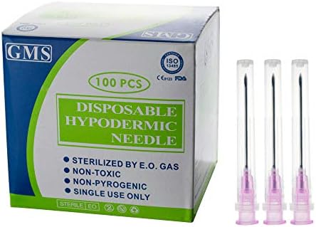 Syinge Needles. Disposable Sterile 18G/38mm Needle (100Pack-needle)