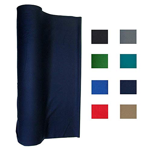 haxTON Premium Pool Table Accessories Popular Style Billiard Cloth Not Faded Billiard Table Felt Standard Green, Green,Navy Blue,Red,Blue or Black for Pool Table for 7/8/9 Foot (Navy Blue 8 Foot)