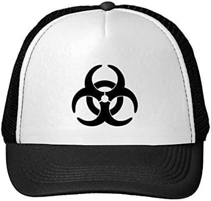 MUKIY Bio-Hazard Logo Design Trucker Hats adjustable hats Black