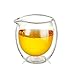 Top Grade Double Wall Clear Glass Cha Hai Tea Pitcher 200ml