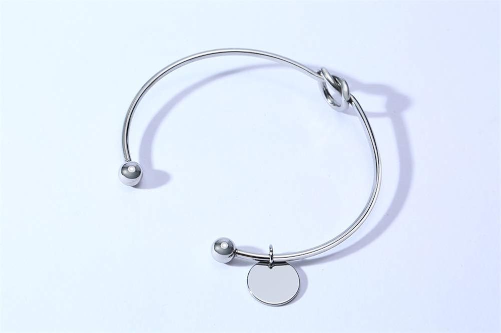 XUANPAI Set of 2 Party Friendship Bridesmaid Wedding Gift Jewelry Love Knot Bangle Bracelet Cuff Stretch Bracelet for Bridesmaid Proposal - Image 5