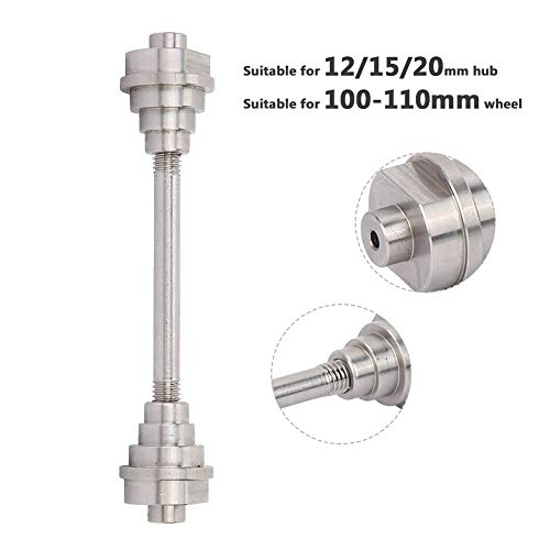 Vbestlife. MTB Quick Release Bicycle Hub, Road Mountain Bike Front Wheel Tube Solid Shaft Hub Tuning Stand Tool Accessory for 12/15/20mm Hub