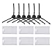 Aunifun Accessories Replacement Parts for ILIFE V3s V5 V5s V5s pro Robot Vacuum Cleaner - Filters and Side Brushes(Left+Right),Pack of 12