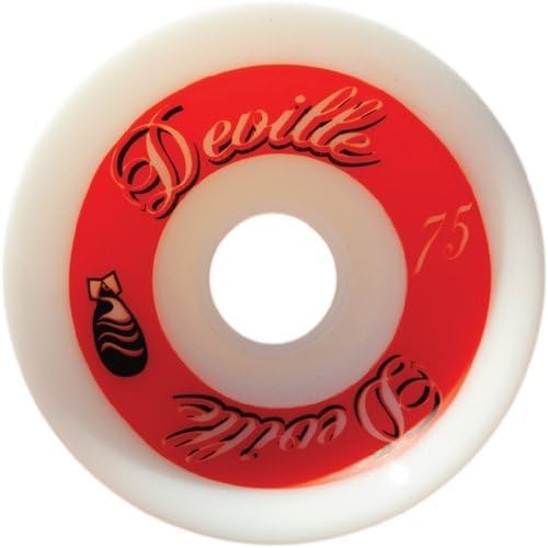 Deville Skateboards Lucky Lady White Skateboard Wheels - 75mm 78a (Set of 4)