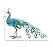 Deco 79 Metal Peacock Decorative Garden Sculpture Indoor Outdoor Garden Statue with Crystal Accents, Outdoor Sculpture 31