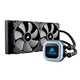 CORSAIR HYDRO Series H115i PRO RGB AIO Liquid CPU Cooler,280mm, Dual ML140 PWM Fans, Intel 115x/2066, AMD AM4