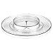 mDesign Spinning Two-Tier Lazy Susan Turntable Storage Tray - Rotating Organizer for Bathroom Vanity Counter Tops, Dressing Tables, Makeup Stations, Dressers - 11.5