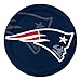 Creative Converting Officially Licensed NFL Oval Paper Platters, 8-Count, New England Patriots