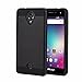 BLU R1 HD 2016 (R0010UU) case, {NFW} Premium Rugged Tough Hybrid Dual Layer H, {NFW} Tough Hybrid + Dual Layer Shockproof Drop Protection Metallic Brushed Case Cover for BLU R1 HD (R0010UU)(VGC Black)