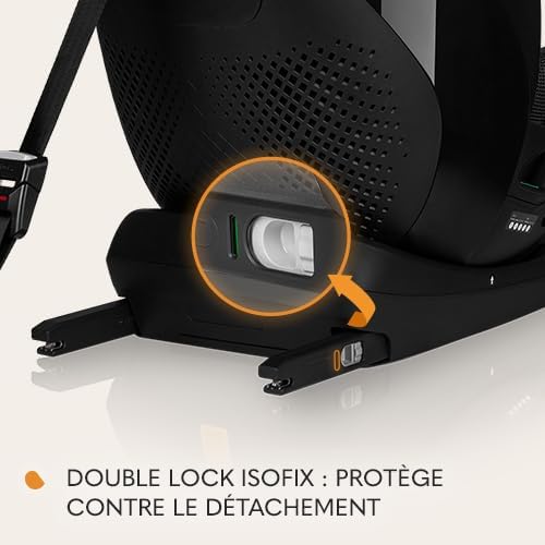 LAVENDER I-SIZE Siège Auto Enfants de 76 à 150 cm Conforme à la Norme R129 i-Size, Montage Face à la Route ISOFIX Ceinture TT, Réglage de l'Appui-tête et du Dossier Insert réducteur (Black)