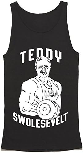 Teddy Swolesevelt Tank Top - Teddy Roosevelt Workout Shirt - Funny Gym Tank T...