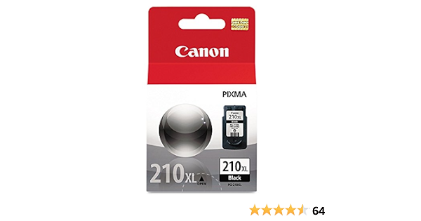 Amazon.com: Canon 2973B001 (PG-210XL) Cartucho de tinta de alto  rendimiento, color negro, en embalaje al por menor : Productos de Oficina