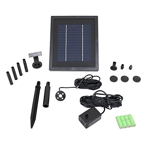 Sunnydaze Florence Solar with Battery Backup Outdoor Wall Mounted Water