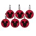 NIDSDIN Disney Mickey Mouse Cute Faces Shower Curtain & 12-Piece Hook Set & Easy Use - Kids Bath Features Mickey Mouse (Official Disney Product), 72