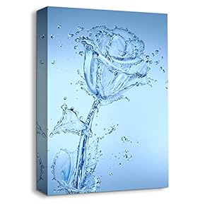 Water Theme Rose Painting Artwork for Home Framed