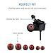 Zehior Bluetooth Headphones,Wireless Sports Earphones w/Mic IPX4 Waterproof Sweatproof Stereo Headset In Ear Earbuds Noise Cancelling for Running Jogging Gym