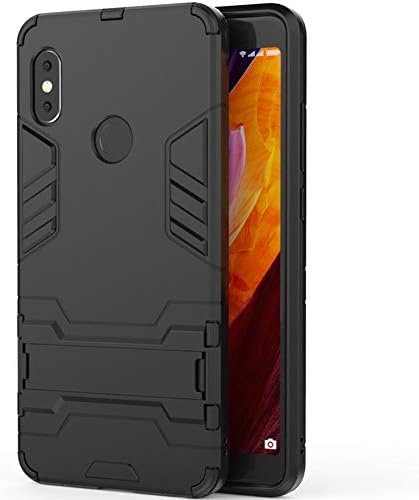 Xiaomi Redmi Note 5 Case, 2 in 1 Tough PC + TPU Soft Silicone Shockproof Impact Resistant Hybrid Dual Layer Heavy Duty Armor Bumper Protective Cover for Xiaomi Redmi Note 5 [Black]