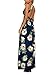 FFLMYUHULIU Women's Sexy Split Floral Off-Shoulder Beach Party Maxi Dress