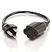 C2G 3FT Premium Universal Extension Cord - Power Extension Cord for TV, Computer, Monitor, Appliance & More (03114)