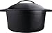 Utopia Kitchen Pre Seasoned Cast Iron Dutch Oven with Dual Handle and Cover Casserole Dish, 5 Quart