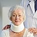 Soft Foam Neck Brace Cervical Collar, Adjustable Neck Support Brace for Sleeping - Relieves Neck Pain and Spine Pressure White Medium