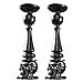 Design Toscano HF9550641 Shadow of Darkness Skull and Bones Sculptural Candlesticks, Set of 2, 14 Inch, 2 Count
