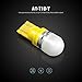 SiriusLED 1W Super Bright LED Bulb for Interior Dome Map Door Courtesy Light Size T10 194 168 W5W 2823 Multiple Color (Amber)
