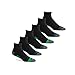 Prince Men's Performance Plus Athletic Quarter Socks with Arch Support for Running, Tennis, and Casual Use (Men's Shoe Size 6-12 (US), Black)