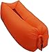 Inflatable Lounger- Premium Air Mattress Sofa Bed- For Indoors & Outdoors-Campling,Hiking,Traveling,Park,Beach-Easy To Inflate- Puncture Resistant & Lightweight Air Couch (ORANGE)