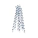 Kikkerland Biodegradable Paper Straws, Blue Polka Dots, Box of 144