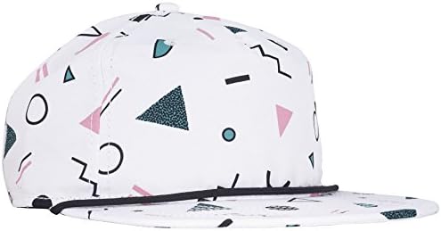 CRSHR 90s Retro Party Strapback Hat in White