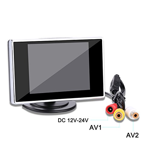 3.5” Inch Portable Color LCD TFT Car Rear View Backup Monitor Screen for Backup Camera, Car Reversing Camera,CCTV Camera And Car DVD player