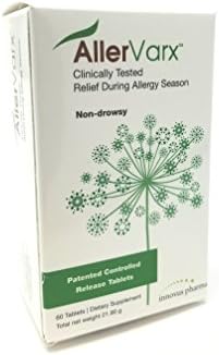 AllerVarx | Relief During Allergy Season | Non-Drowsy Bi-layer Formula Providing Immune Support and a Controlled Antihistamine Release | Made in the USA - 60 Tablets