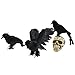 XONOR Realistic Feathered Crows - 3Pcs Halloween Decoration Realistic Looking Birds Black Feathered Crows Halloween Prop Décor