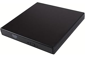 External CD DVD Drive, USB 2.0 Slim Protable External CD-RW Drive DVD-RW Burner Writer Player for Laptop Notebook PC Desktop 