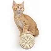 Catastrophic Creations Floating Cat Scratching Post, Hand-Crafted Sisal Cat Scratcher Post, Wall Cat Shelves &amp; Scratching Posts for Indoor Cats, Durable &amp; Modern Cat Furniture (1 Pc)